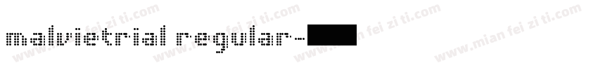 malvietrial regular字体转换